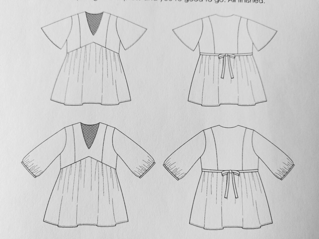 Elbe Textiles - Duplantier Dress - Schnittzeichnung