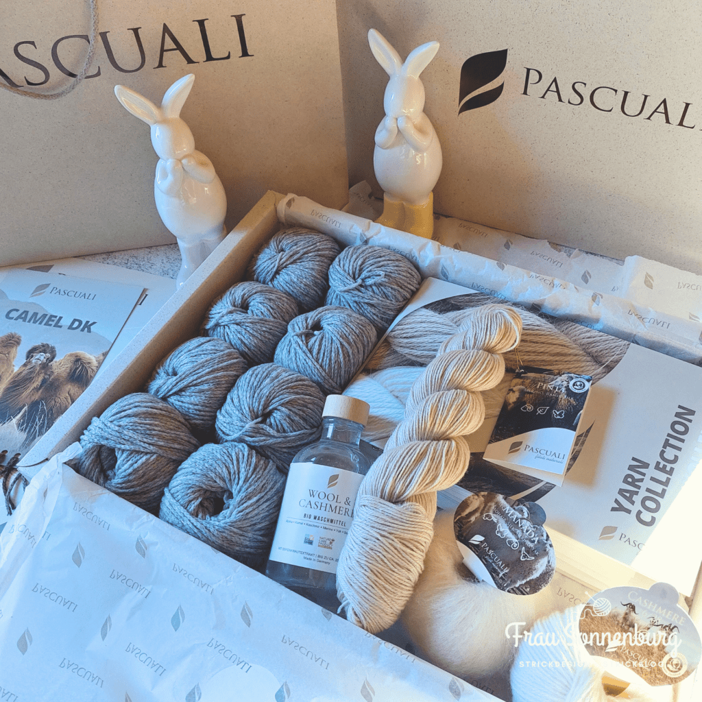 Goodie Bag Pascuali - Wolldiät 2023 - Box mit verschiedenen Wollknäueln