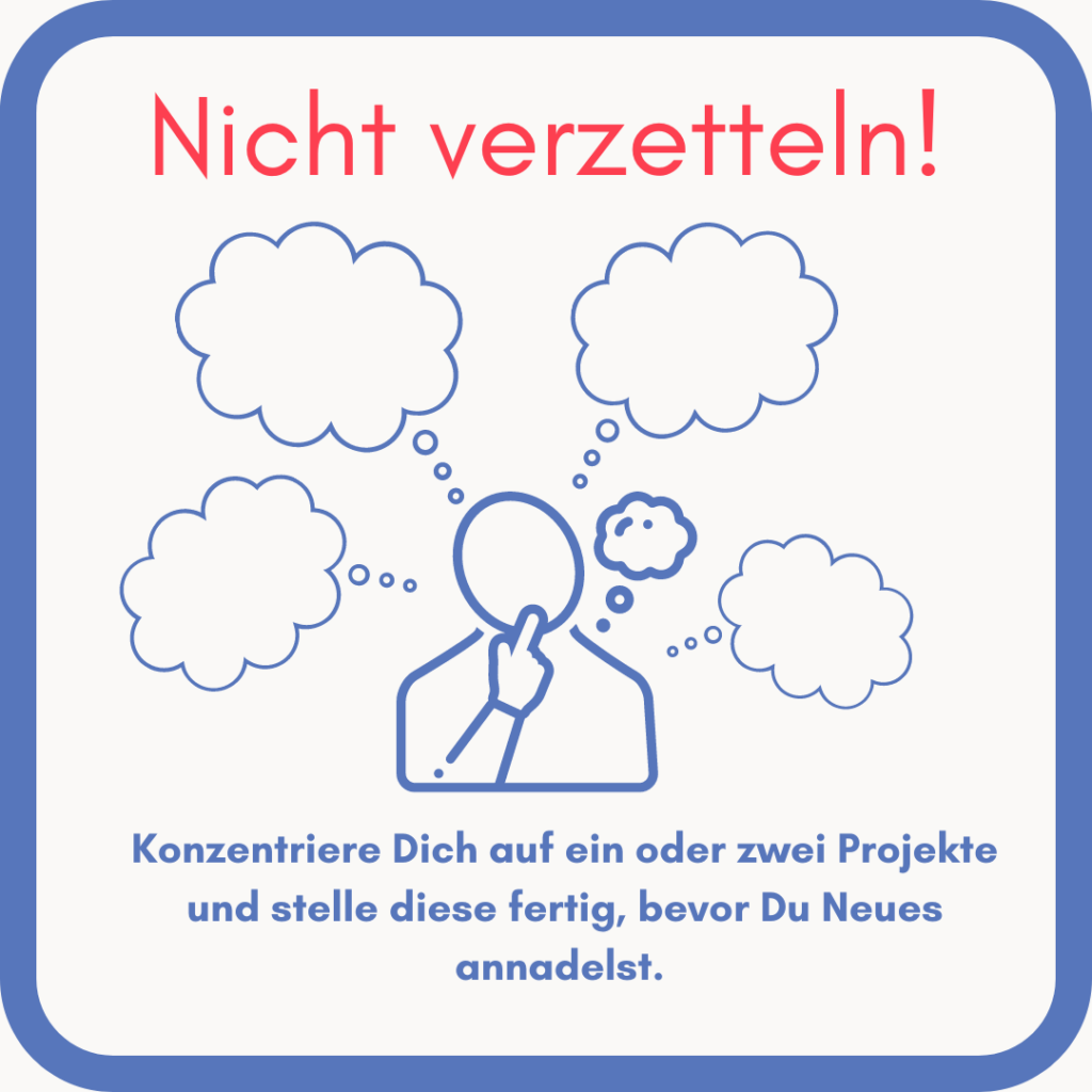 Wolldiät im Mai - Tipp des Monats - nicht verzetteln