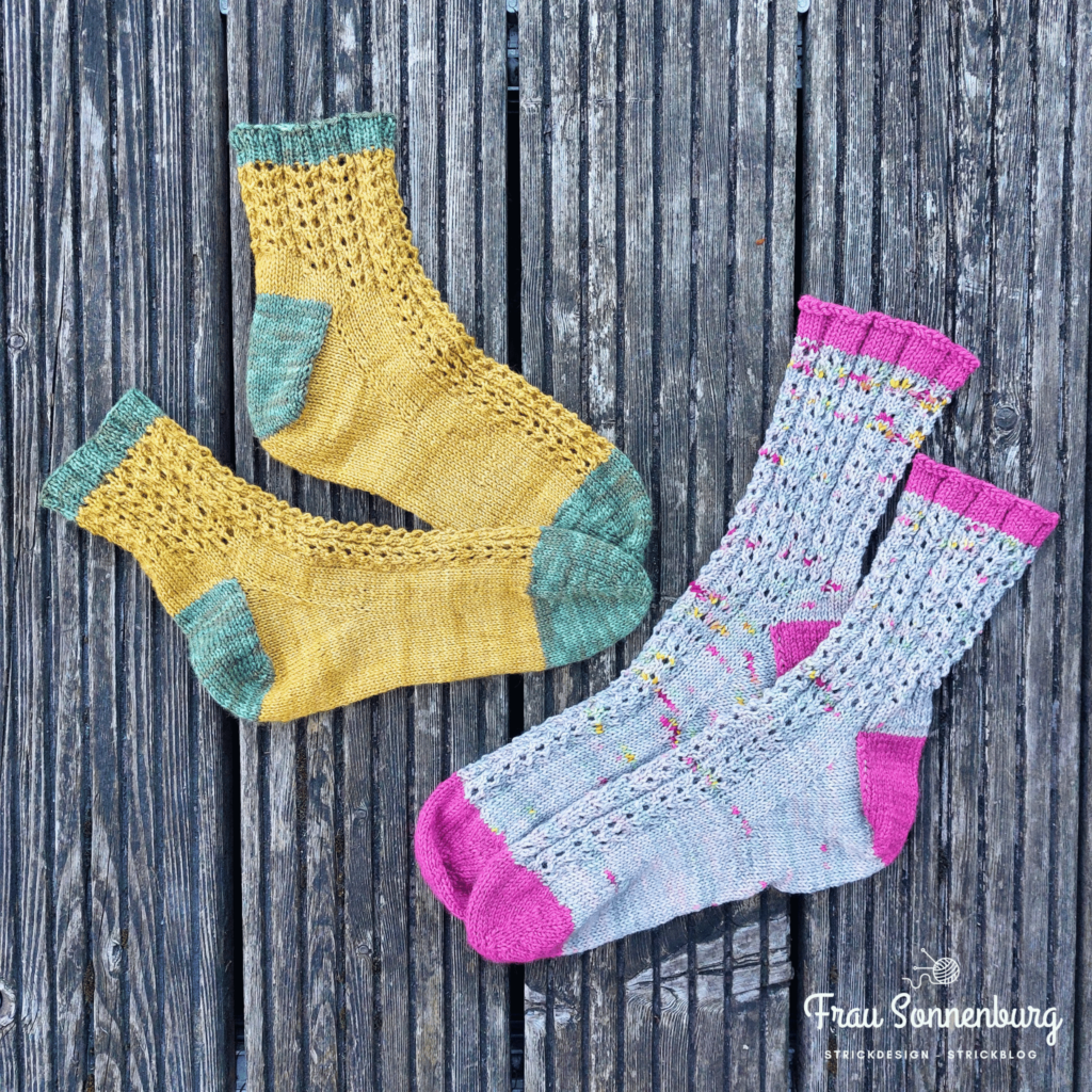 Jahresrückblick 2024 aufs Hobby: Sockendesign Flora Socks