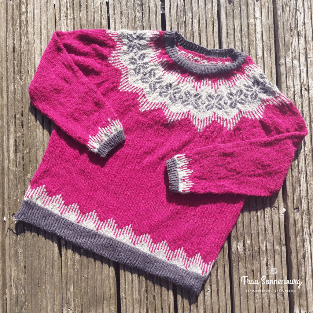 Muno Novo - Teststrick für Talvi Knits - Pullover mit Colourwork - Einstrickmuster