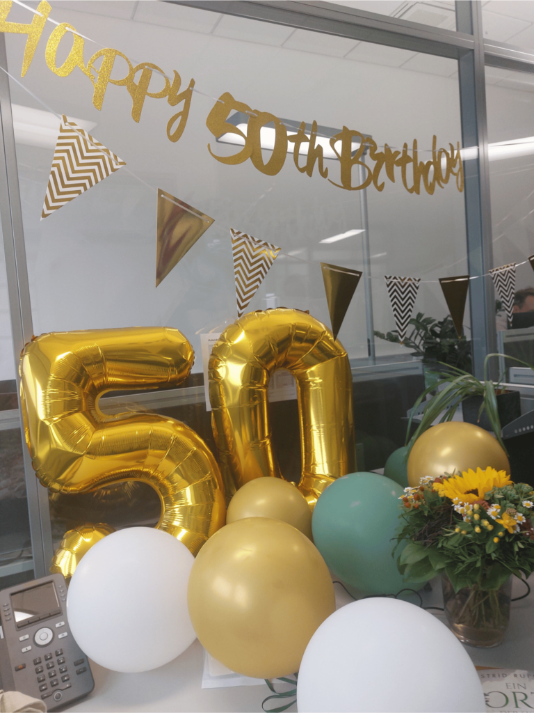 Jahresrückblick 2024 - Deko zum 50. Geburtstag