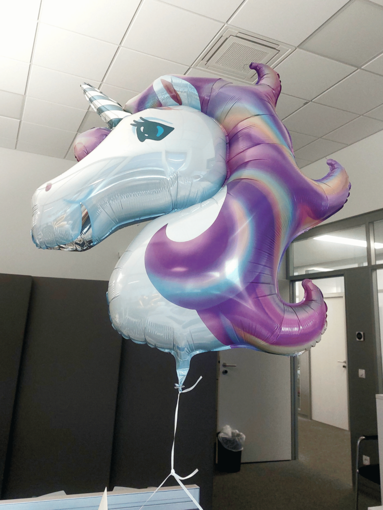 Jahresrückblick 2024 - Einhornluftballon - Deko zum 50. Geburtstag