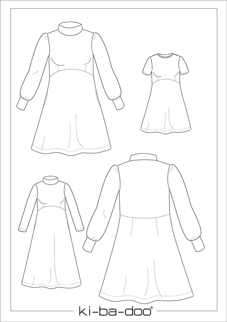 Kleid Inga von Ki-Ba-Doo - Modellzeichnung