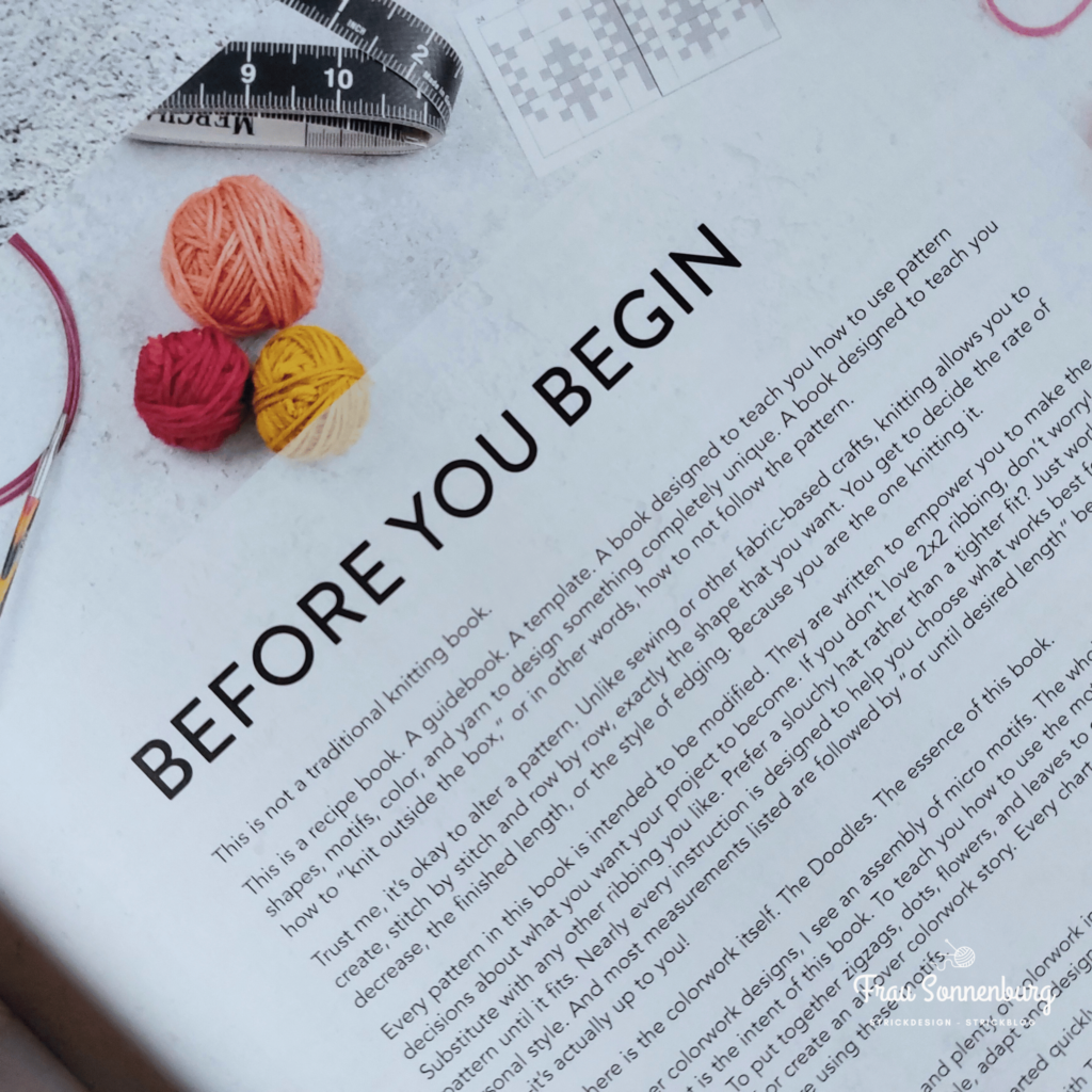 Buchrezension - The Doodle Knit Dictionary - Blick ins Buch