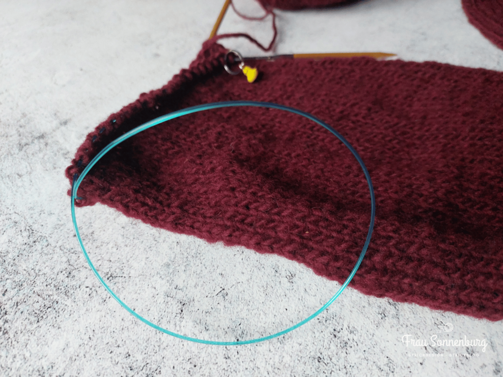 Ärmel stricken mit dem Magic Loop - Seil