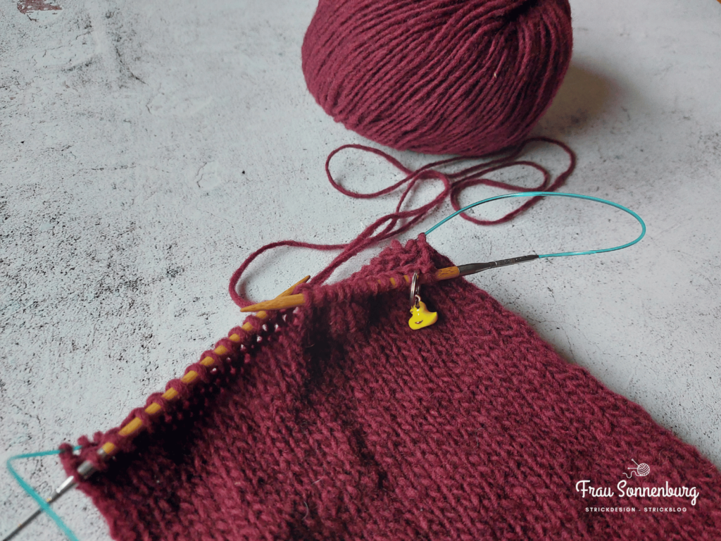 Ärmel stricken mit dem Magic Loop - Schritt 2