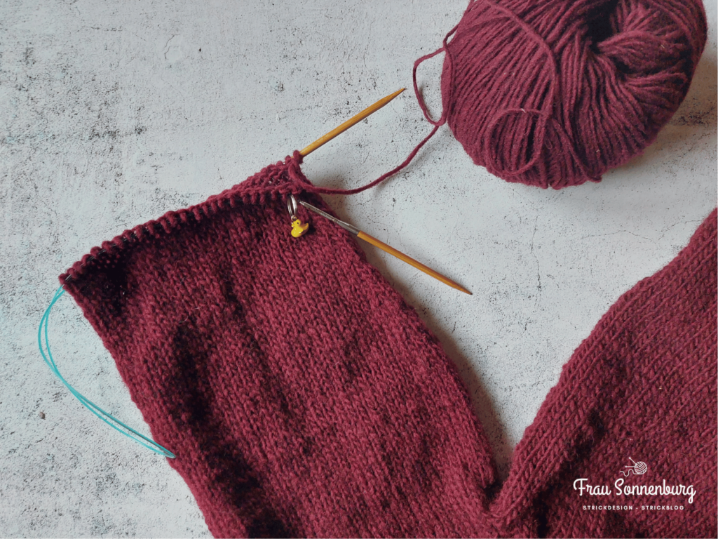 Ärmel stricken mit dem Magic Loop - das brauchst du