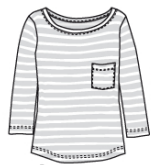 Ottobre 5-13 Modellskizze T-Shirt