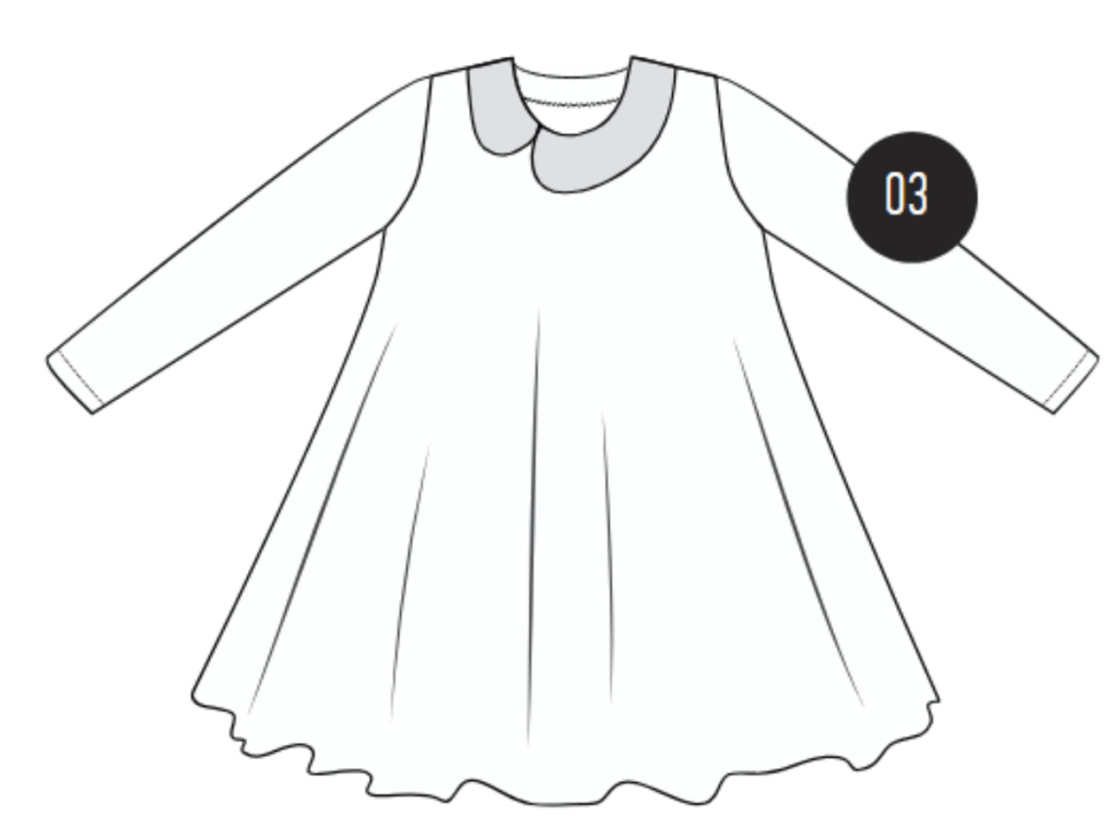 Schema La Eslia - Kleid mit Bubikragen - Schnittgeflüster