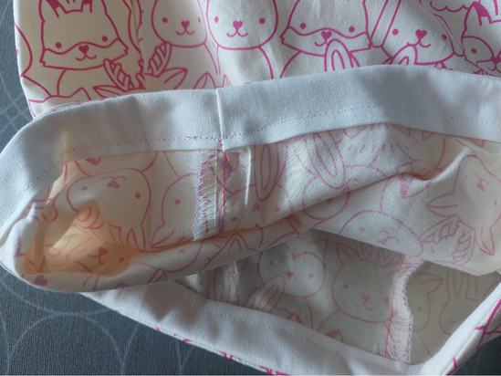 Pyjamahose ohne Schnitt - Saumbeleg