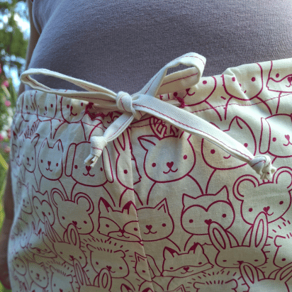 Pyjamahose ohne Schnitt - Kordel