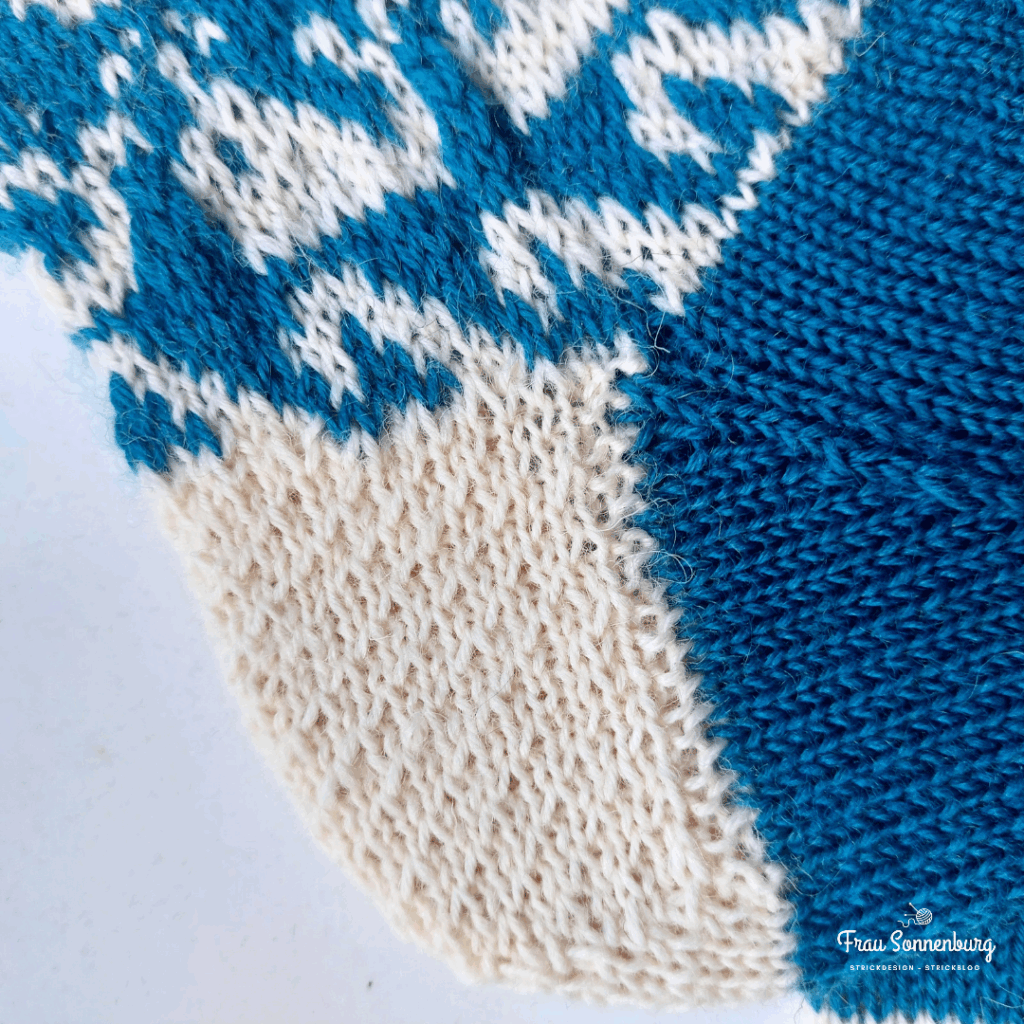 Auf den Nadeln im Oktober - Islandsocken Ferse