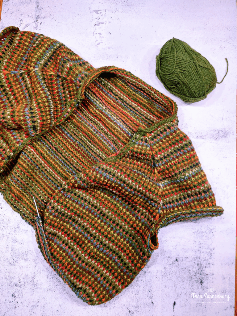 Auf den Nadeln im November - bunter Seaglass Cardigan