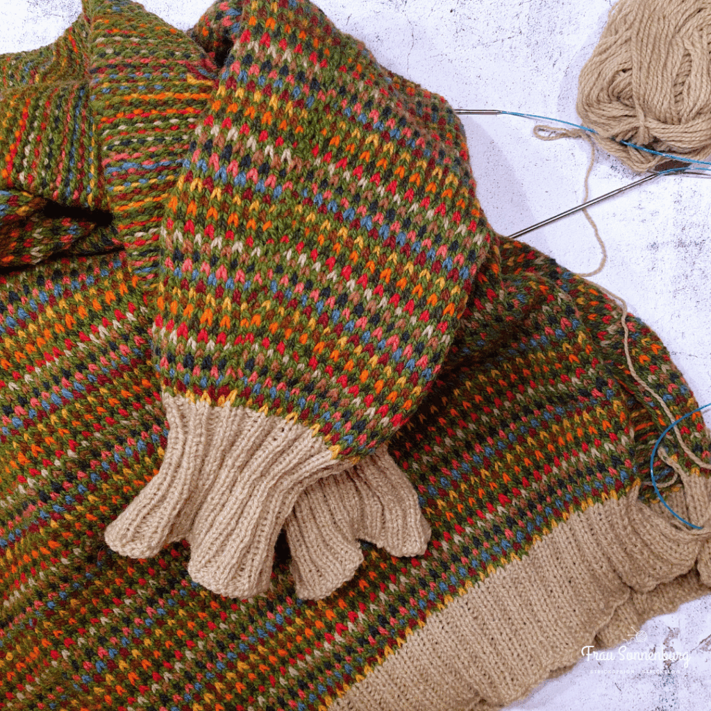 Sea Glass Cardigan - Bündchen und Blende